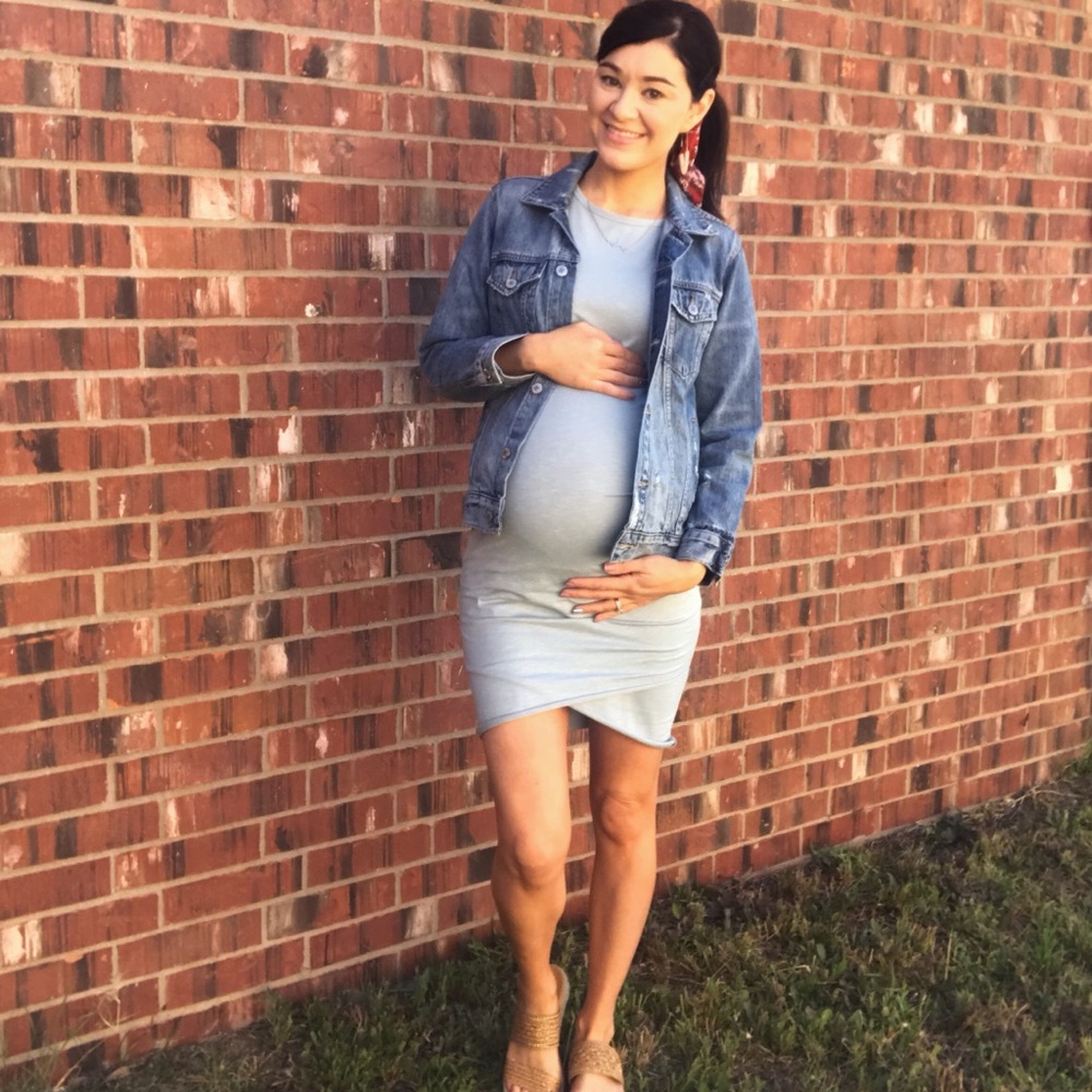 Baby Blue Bodycon Ruched Dress